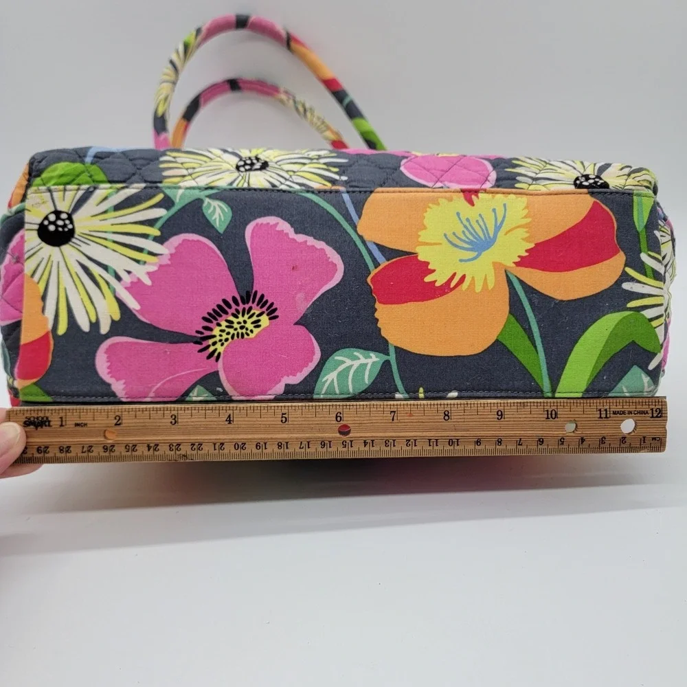 Vera Bradley Purse Shoulder Handbag Jazzy Blooms 12